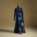 Chanderi Silk Akola Hand Block Print Natural Dyed Saree 16
