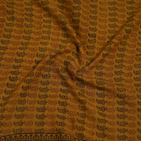 Yellow - Bagh Hand Block Print Natural Dyed Cotton Blouse Piece 26