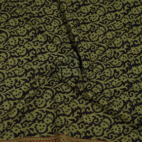 Green - Bagh Hand Block Print Natural Dyed Cotton Blouse Piece 25