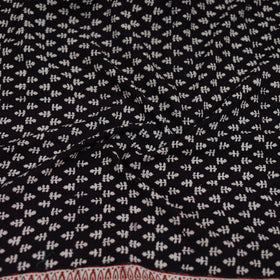 Black - Bagh Hand Block Print Natural Dyed Cotton Blouse Piece 23