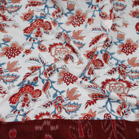 White - Sanganeri Hand Block Print Cotton Blouse Piece 20