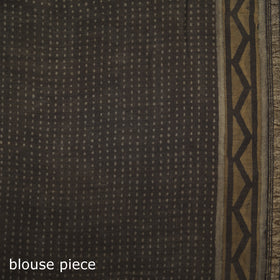 Chanderi Silk Akola Hand Block Print Natural Dyed Saree 19
