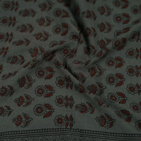 Black - Bagh Hand Block Print Natural Dyed Cotton Blouse Piece 21