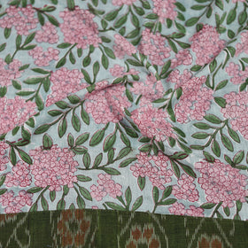 Green - Sanganeri Hand Block Print Cotton Blouse Piece 18