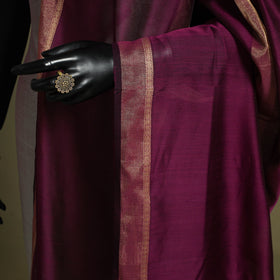 Purple - handloom silk cotton maheshwari dupatta 45