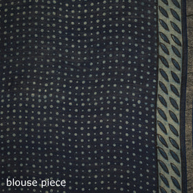 Chanderi Silk Akola Hand Block Print Natural Dyed Saree 21
