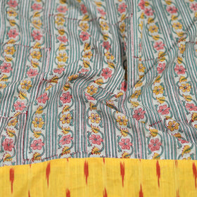 Multicolor - Sanganeri Hand Block Print Cotton Blouse Piece 04