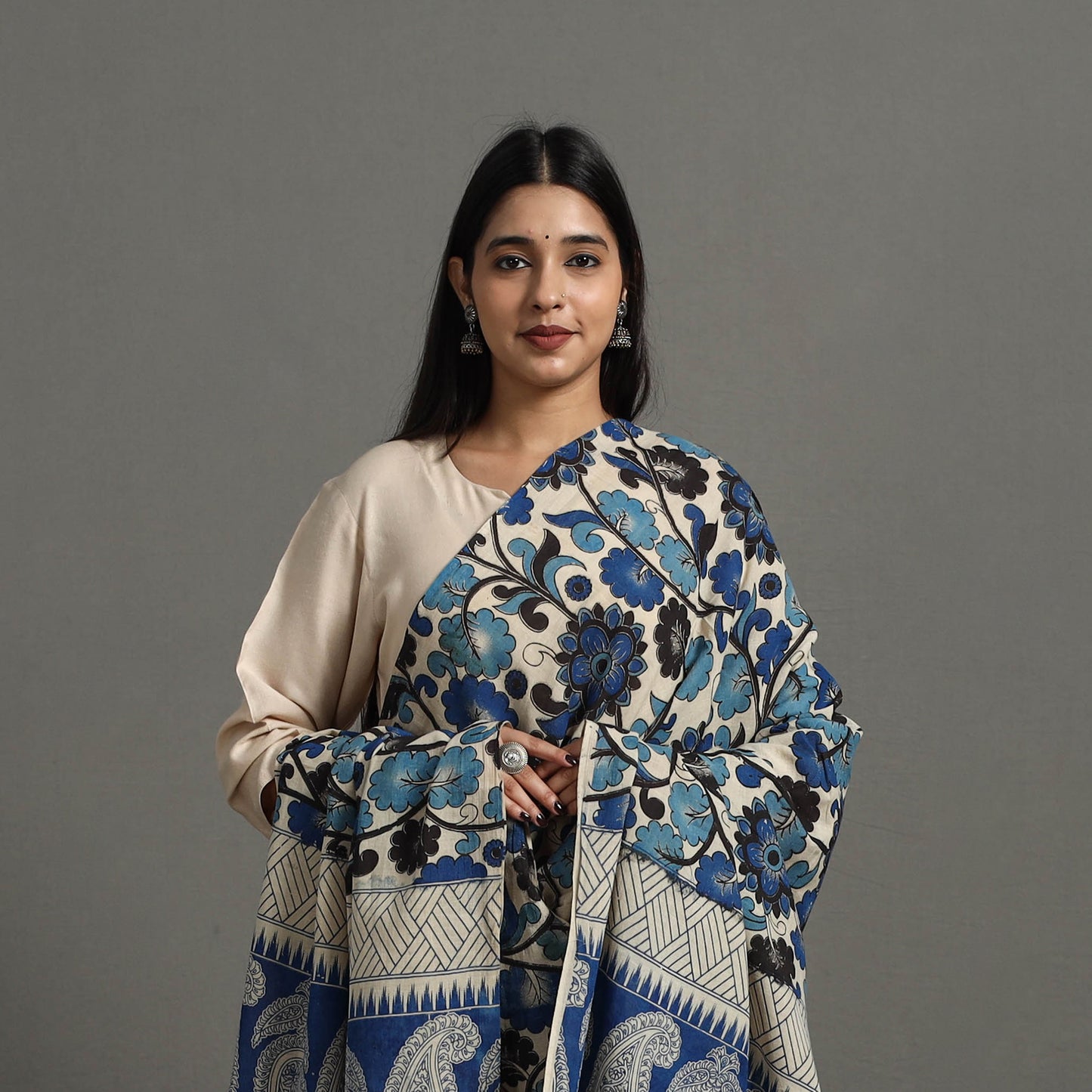 Pure Cotton Print Kalamkari Dupatta 19