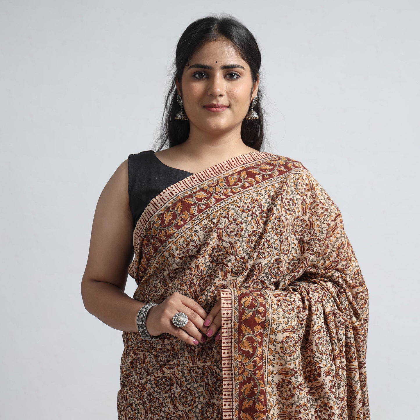 kalamkari printed saree