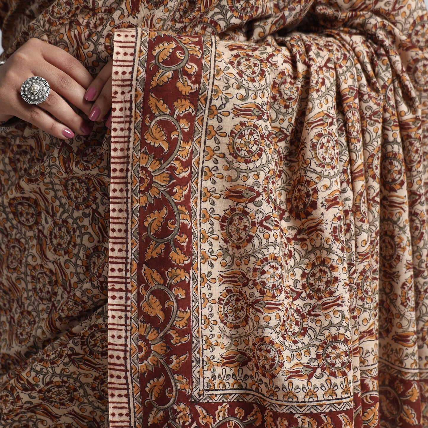 kalamkari printed saree