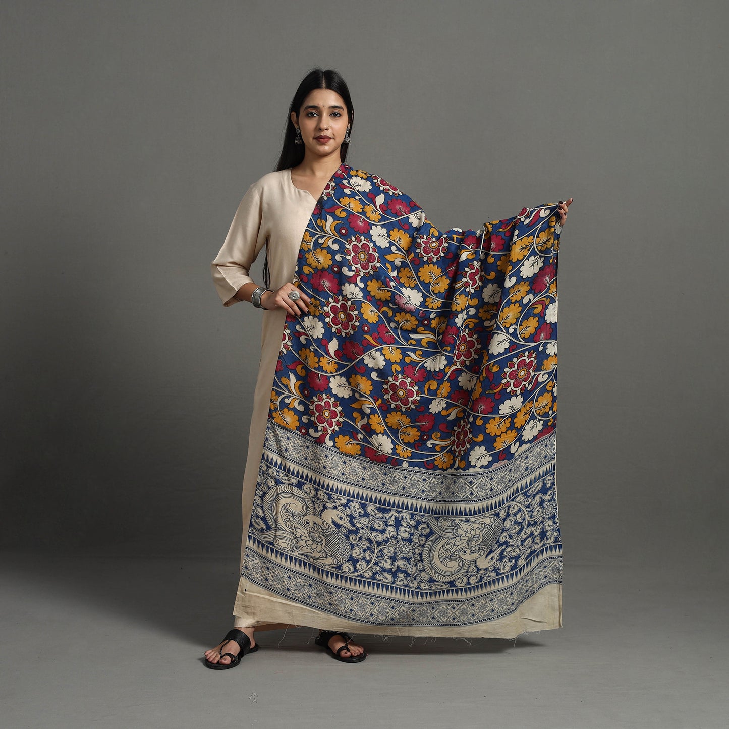 Pure Cotton Print Kalamkari Dupatta 20