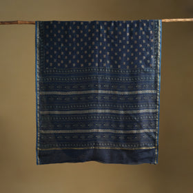 Chanderi Silk Akola Hand Block Print Natural Dyed Saree 13