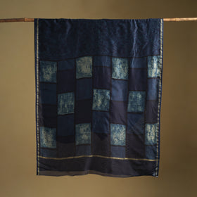 Chanderi Silk Akola Hand Block Print Natural Dyed Saree 15