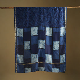 Chanderi Silk Akola Hand Block Print Natural Dyed Saree 16