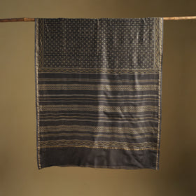 Chanderi Silk Akola Hand Block Print Natural Dyed Saree 19
