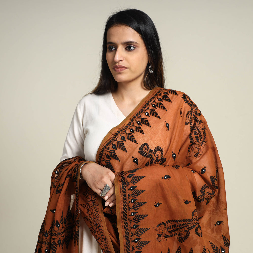 Kantha Embroidery Dupatta 