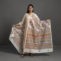 Multicolor - handloom chanderi silk handpainted madhubani