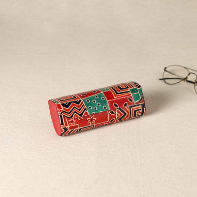 Handcrafted Embossed Leather Spectacle Case 08