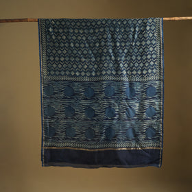 Chanderi Silk Akola Hand Block Print Natural Dyed Saree 21