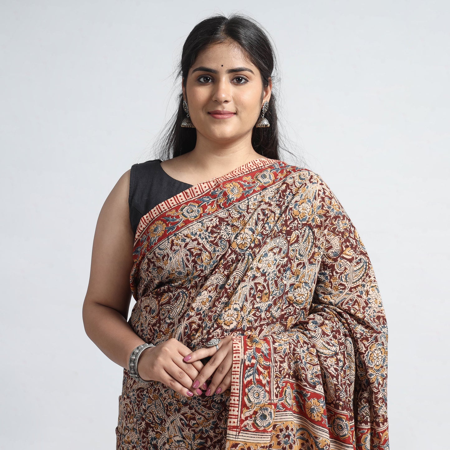 kalamkari printed saree