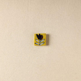Yellow - Original Blue Pottery Ceramic Fridge Magnet 01