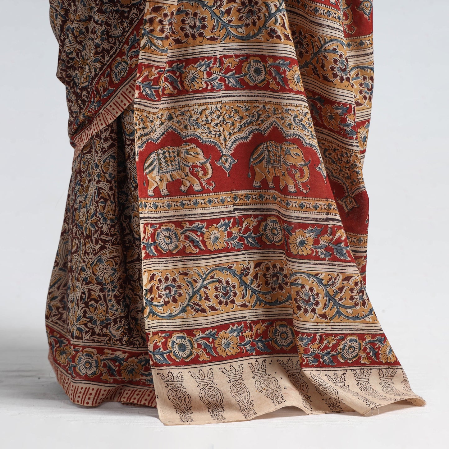 kalamkari printed saree