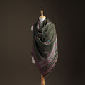 Kutch Handwoven Mirror Work Chomuk Buta Acrylic Wool Shawl 05