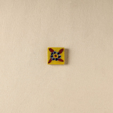 Yellow - Original Blue Pottery Ceramic Fridge Magnet 07
