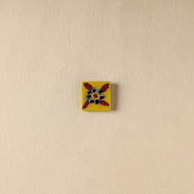 Yellow - Original Blue Pottery Ceramic Fridge Magnet 07