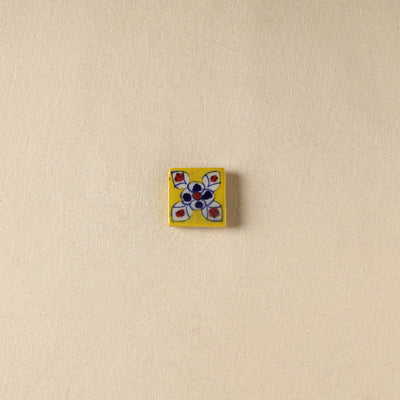 Yellow - Original Blue Pottery Ceramic Fridge Magnet 14