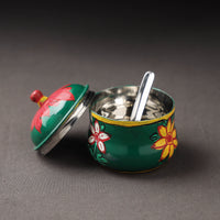 Steel Ghee Pot with Spoon 