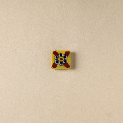Yellow - Original Blue Pottery Ceramic Fridge Magnet 15
