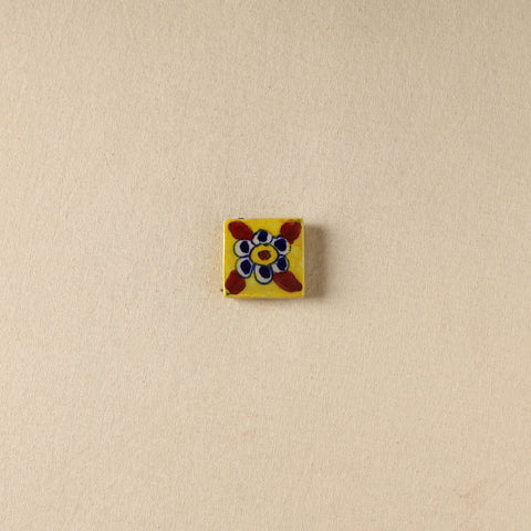Yellow - Original Blue Pottery Ceramic Fridge Magnet 15