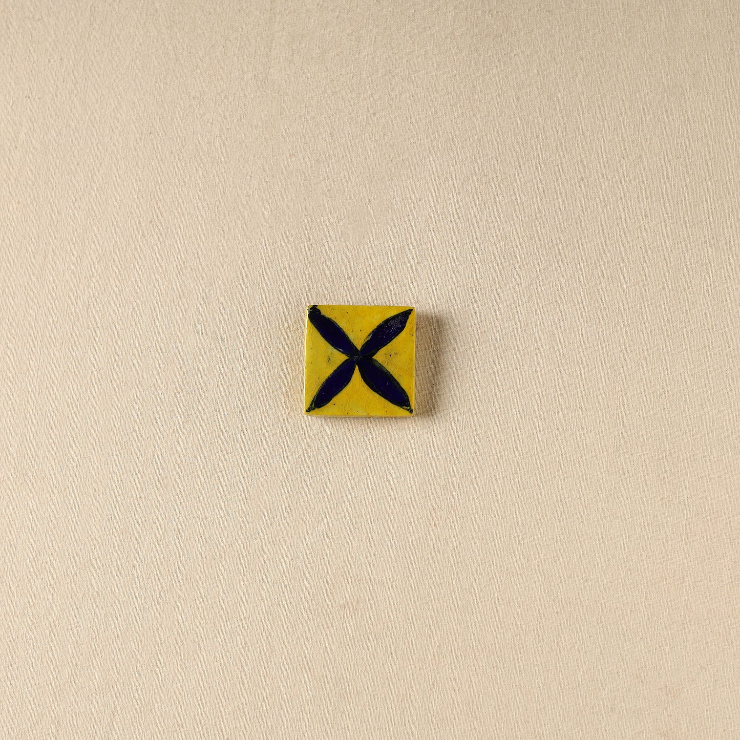Yellow - Original Blue Pottery Ceramic Fridge Magnet 16