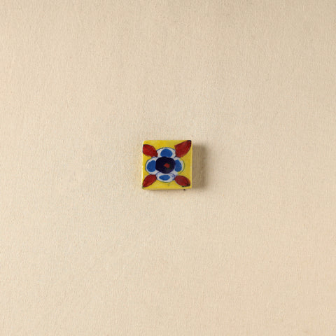 Yellow - Original Blue Pottery Ceramic Fridge Magnet 17