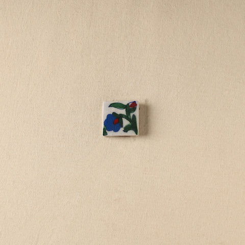 White - Original Blue Pottery Ceramic Fridge Magnet 21