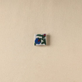 White - Original Blue Pottery Ceramic Fridge Magnet 21