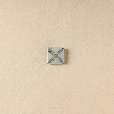 White - Original Blue Pottery Ceramic Fridge Magnet 23