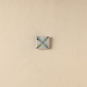 White - Original Blue Pottery Ceramic Fridge Magnet 23