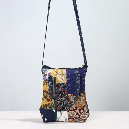 Handmade Quilted Cotton Patchwork Sling Bag 04