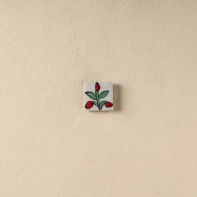 White - Original Blue Pottery Ceramic Fridge Magnet 29