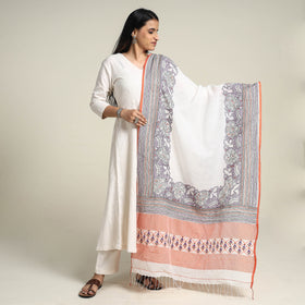 Kantha Embroidery Dupatta 