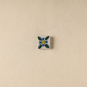 White - Original Blue Pottery Ceramic Fridge Magnet 31