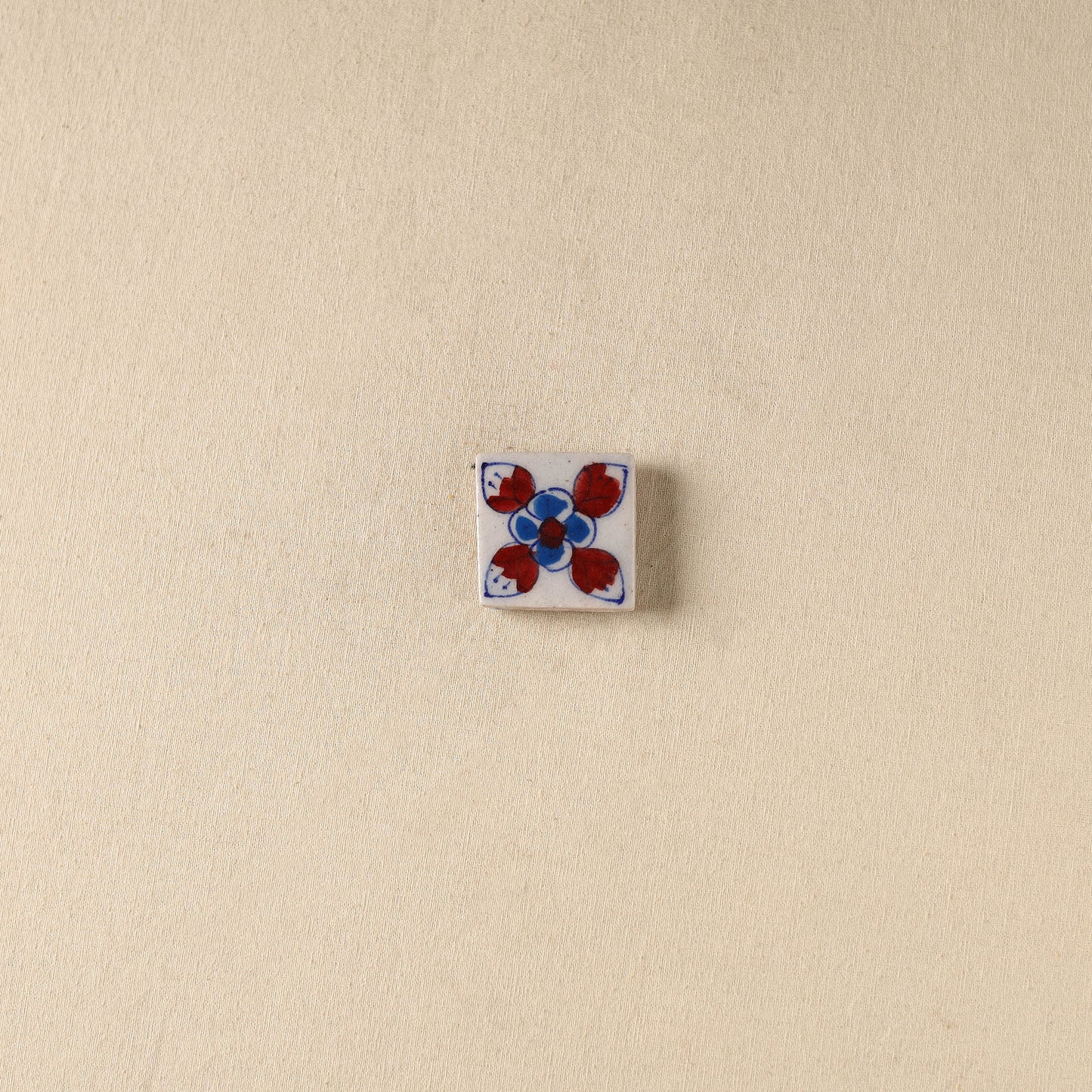Red - Original Blue Pottery Ceramic Fridge Magnet 32