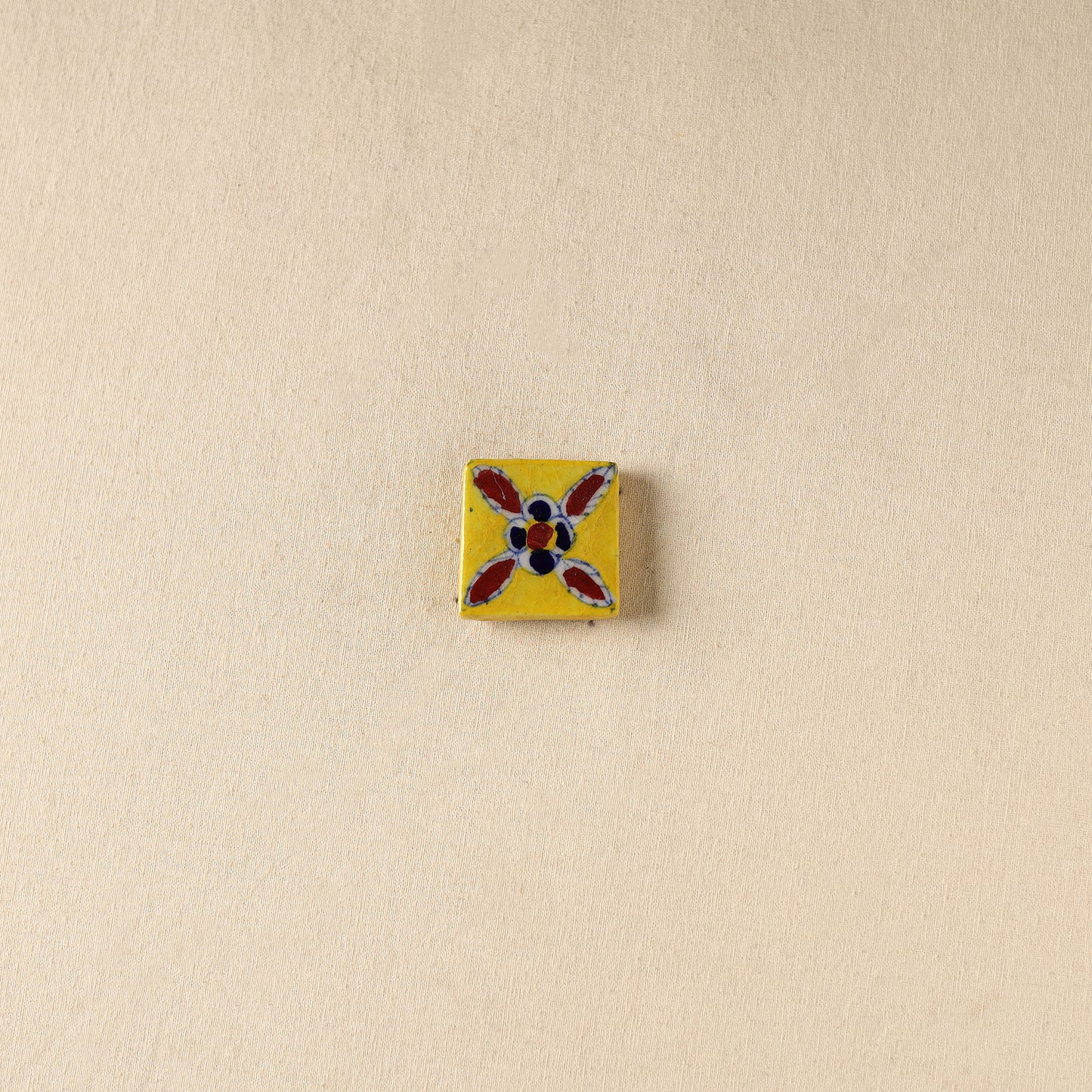 Yellow - Original Blue Pottery Ceramic Fridge Magnet 34