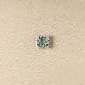 Green - Original Blue Pottery Ceramic Fridge Magnet 37