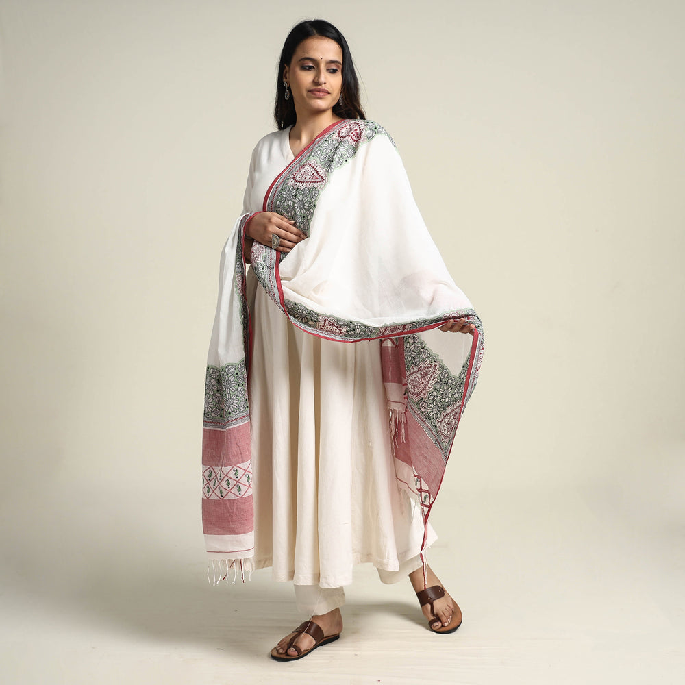 Kantha Embroidery Dupatta 