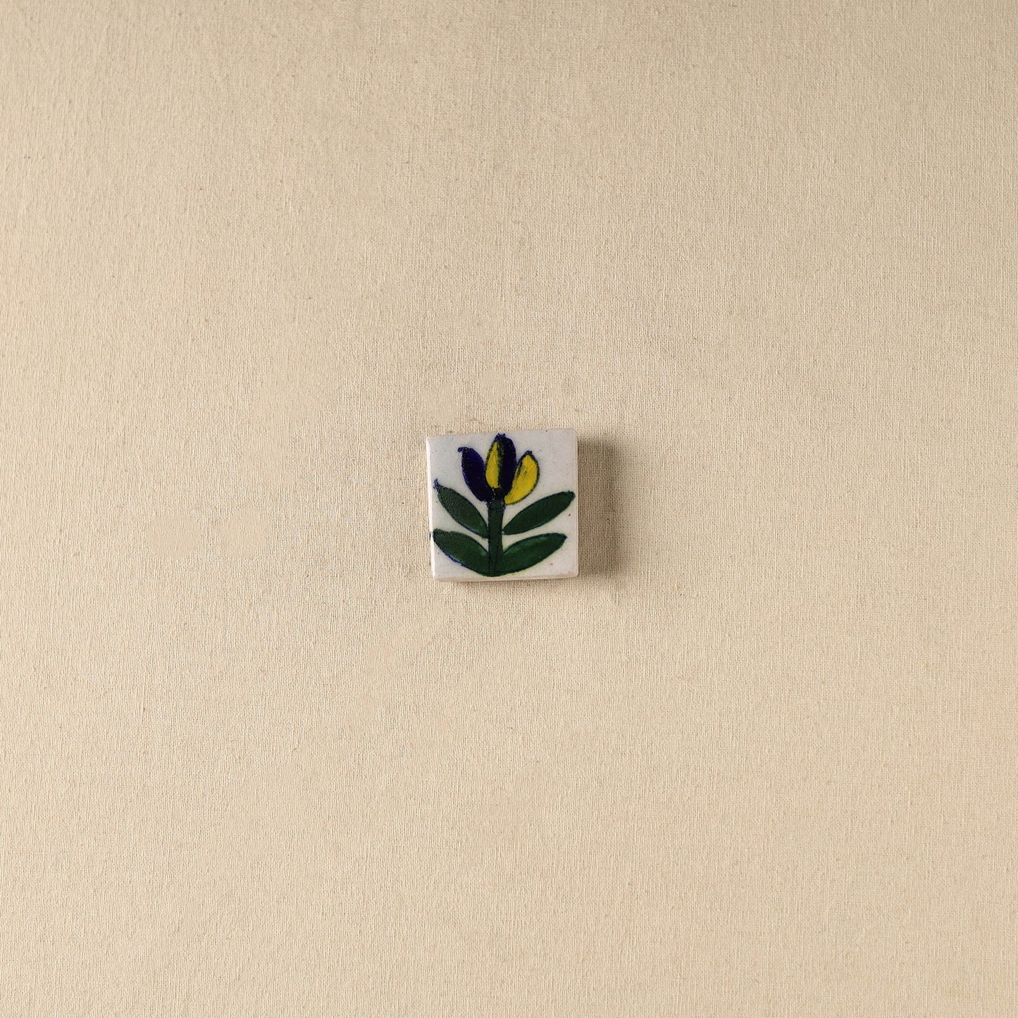 Green - Original Blue Pottery Ceramic Fridge Magnet 40