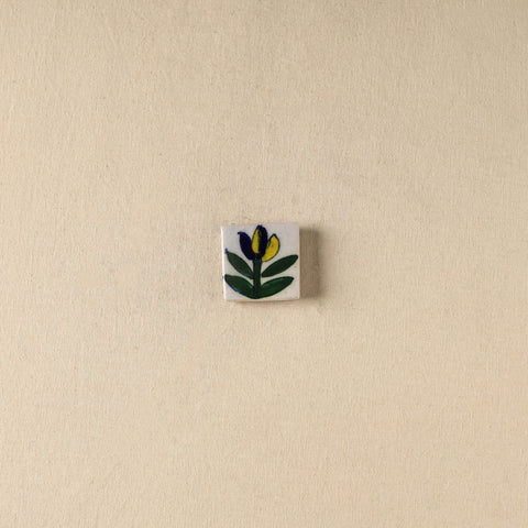Green - Original Blue Pottery Ceramic Fridge Magnet 40