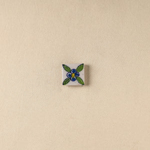 Green - Original Blue Pottery Ceramic Fridge Magnet 42